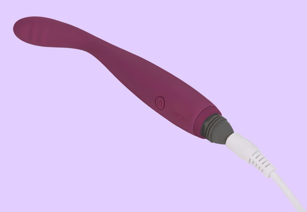 SVAKOM Cici Δονητής με κυρτή κεφαλή σε βιολετί χρώμα με καλώδιο φόρτισης