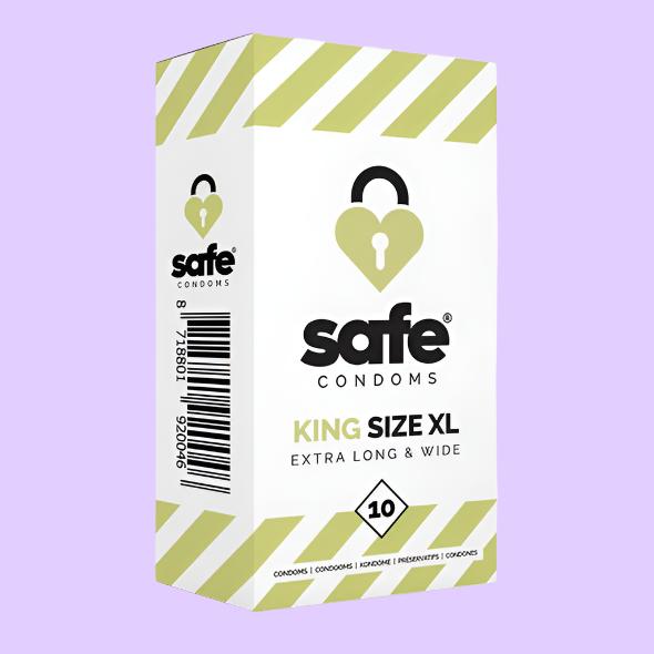 SAFE Condoms Προφυλακτικά Μεγέθους XL 10 τεμ.