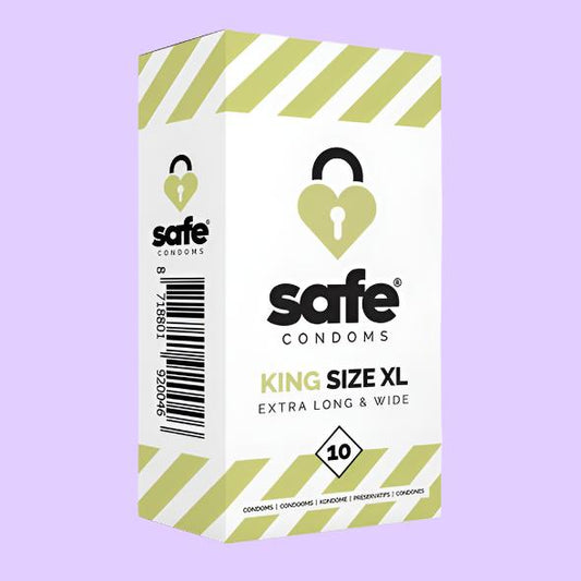 SAFE Condoms Προφυλακτικά Μεγέθους XL 10 τεμ.
