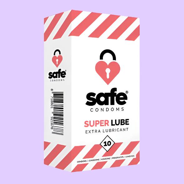 SAFE Condoms Προφυλακτικά με Έξτρα Λιπαντικό 10 τεμ.