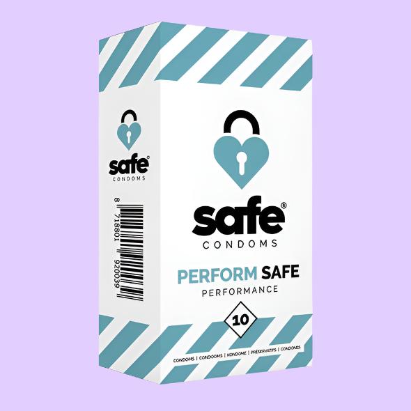 SAFE Condoms Προφυλακτικά Επιβράδυνσης 10 τεμ.