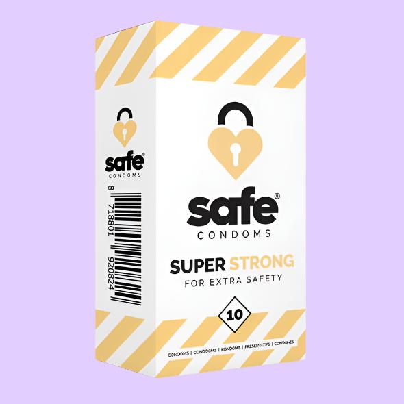SAFE Condoms Προφυλακτικά Υψηλής Αντοχής 10 τεμ