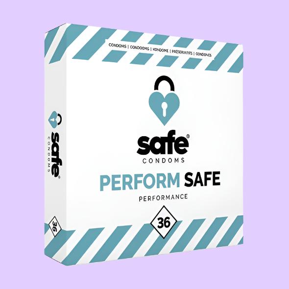 SAFE Condoms Προφυλακτικά Επιβράδυνσης 36 τεμ.