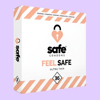 SAFE Condoms Προφυλακτικά Εξαιρετικά Λεπτά 36 τεμ.