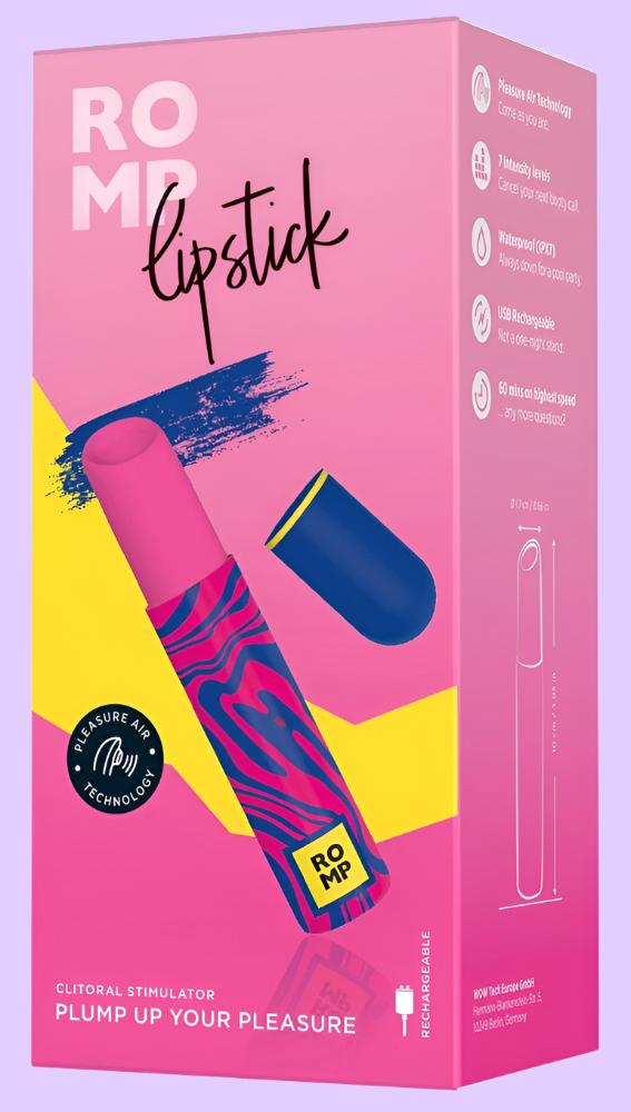 Lipstick ROMP Αναρροφητήρας σε ρόζ χρώμα συσκευασία