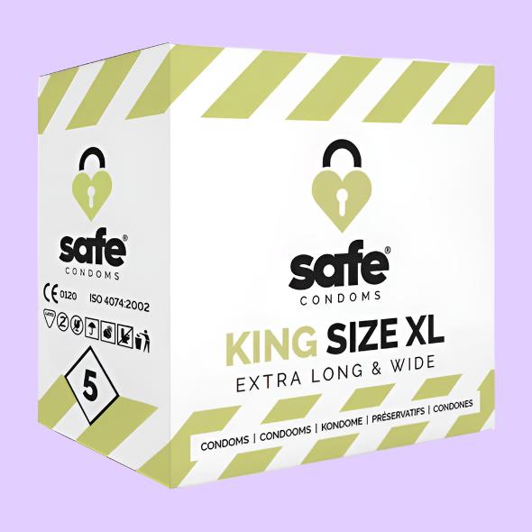 SAFE Condoms Προφυλακτικά Μεγέθους XL 5 τεμ.