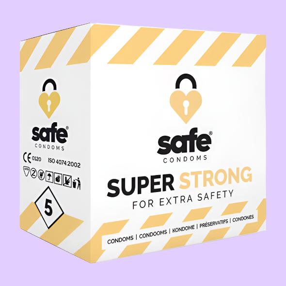 SAFE Condoms Προφυλακτικά Υψηλής Αντοχής 5 τεμ.
