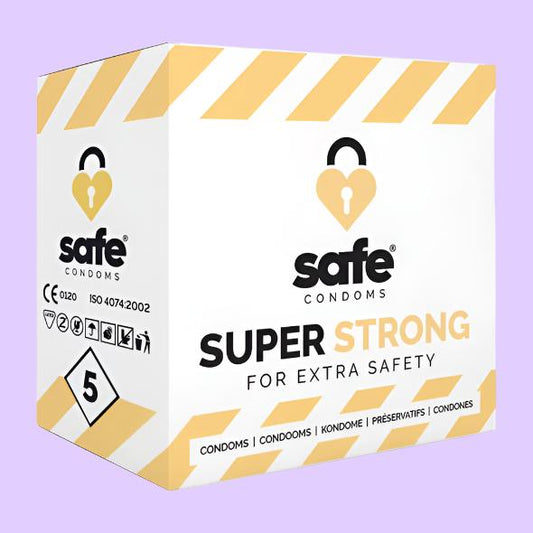SAFE Condoms Προφυλακτικά Υψηλής Αντοχής 5 τεμ.