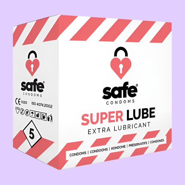 SAFE Condoms Προφυλακτικά με Έξτρα Λιπαντικό 5 τεμ.