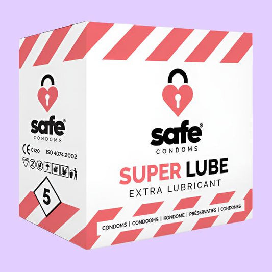 SAFE Condoms Προφυλακτικά με Έξτρα Λιπαντικό 5 τεμ.
