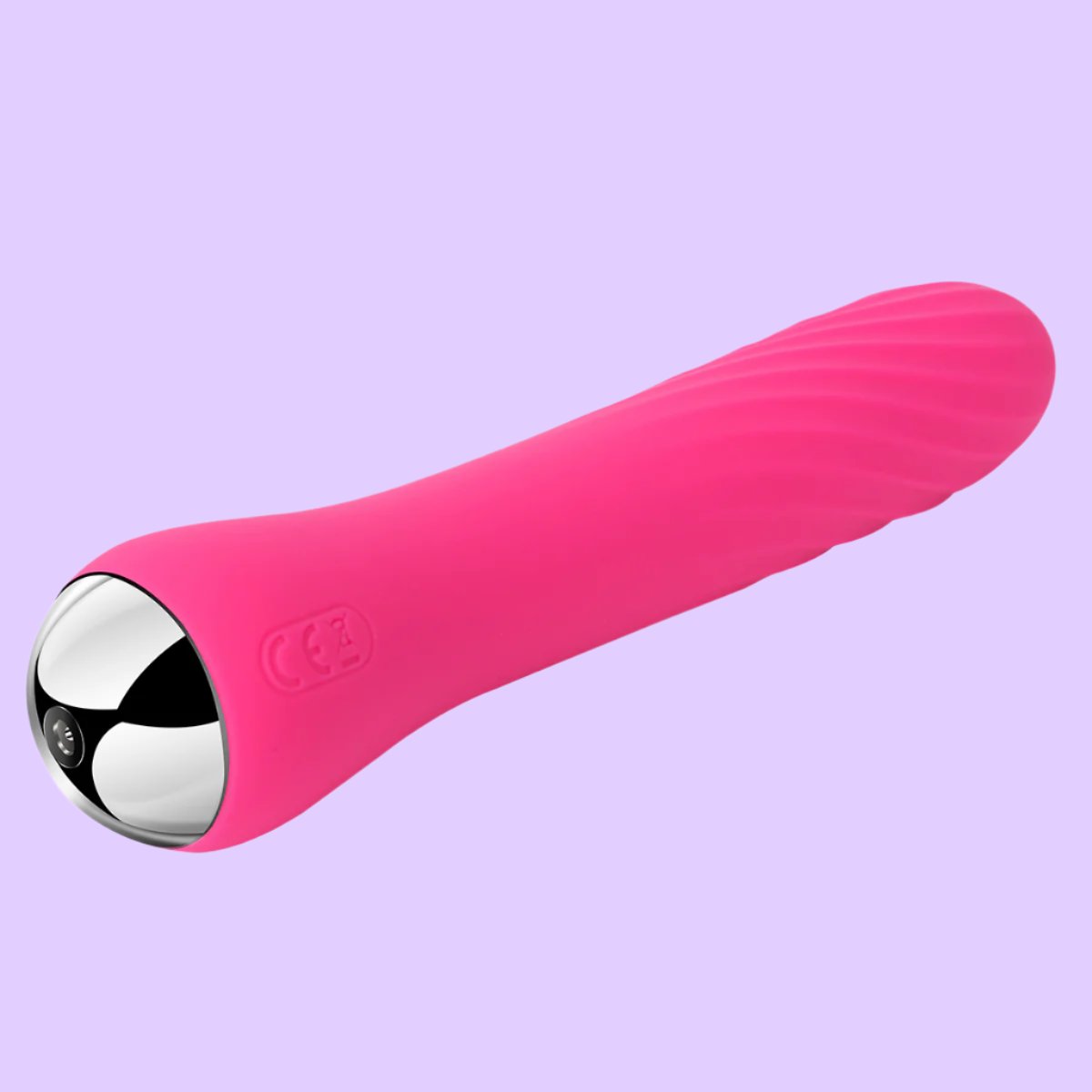 SVAKOM Anya Δονητής με Δυνατότητα Θέρμανσης σε ροζ χρώμα με ανάγλυφη υφή πίσω όψη