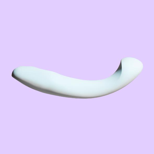 Dame Products Arc G-Spot Δονητής στο χρώμα του πάγου πλάγια όψη