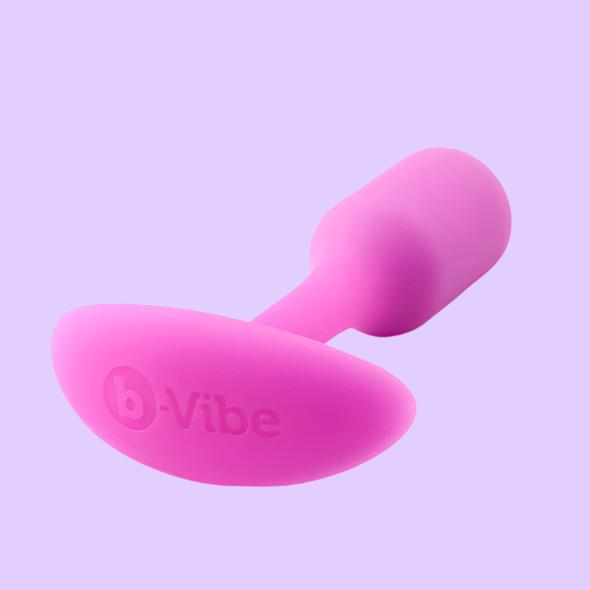 b-Vibe Snug Plug 1 Πρωκτική Σφήνα σε φούξια χρώμα