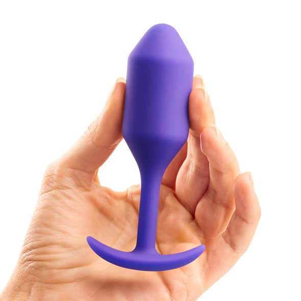 b-Vibe Snug Plug 2 Πρωκτική Σφήνα σε μωβ χρώμα