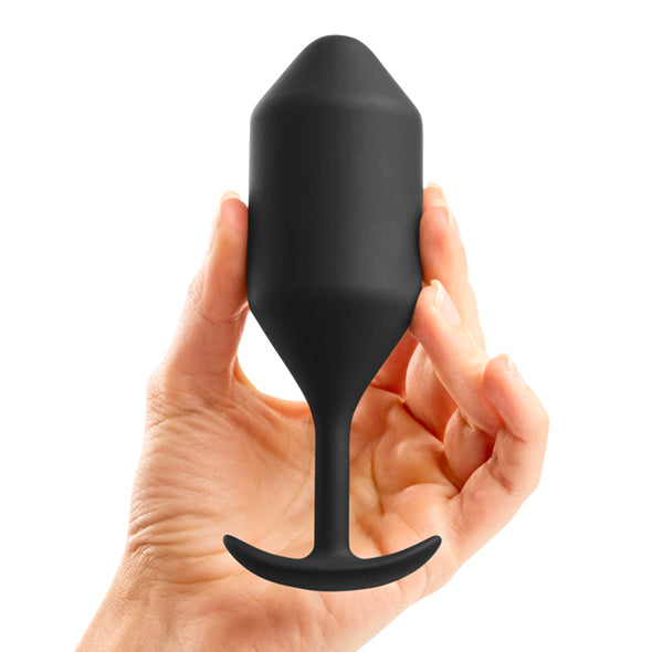 b-Vibe Snug Plug 4 Πρωκτική Σφήνα σε μάυρο χρώμα