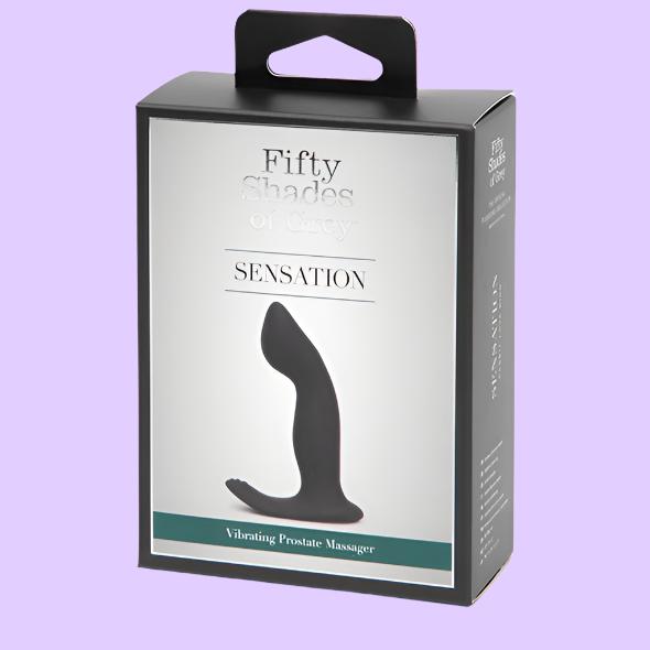 Fifty Shades of Grey Sensation Επαναφορτιζόμενος P-Spot Δονητής σε μαύρο χρώμα συσκευασία