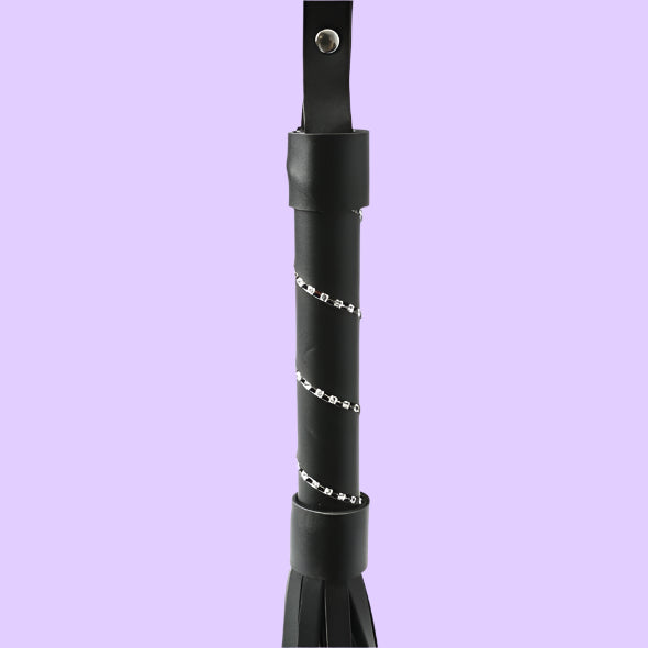 Sportsheets - S&M Jeweled Flogger Black