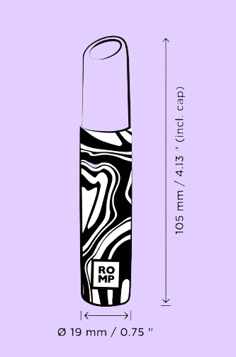 Lipstick ROMP Αναρροφητήρας διαστάσεις