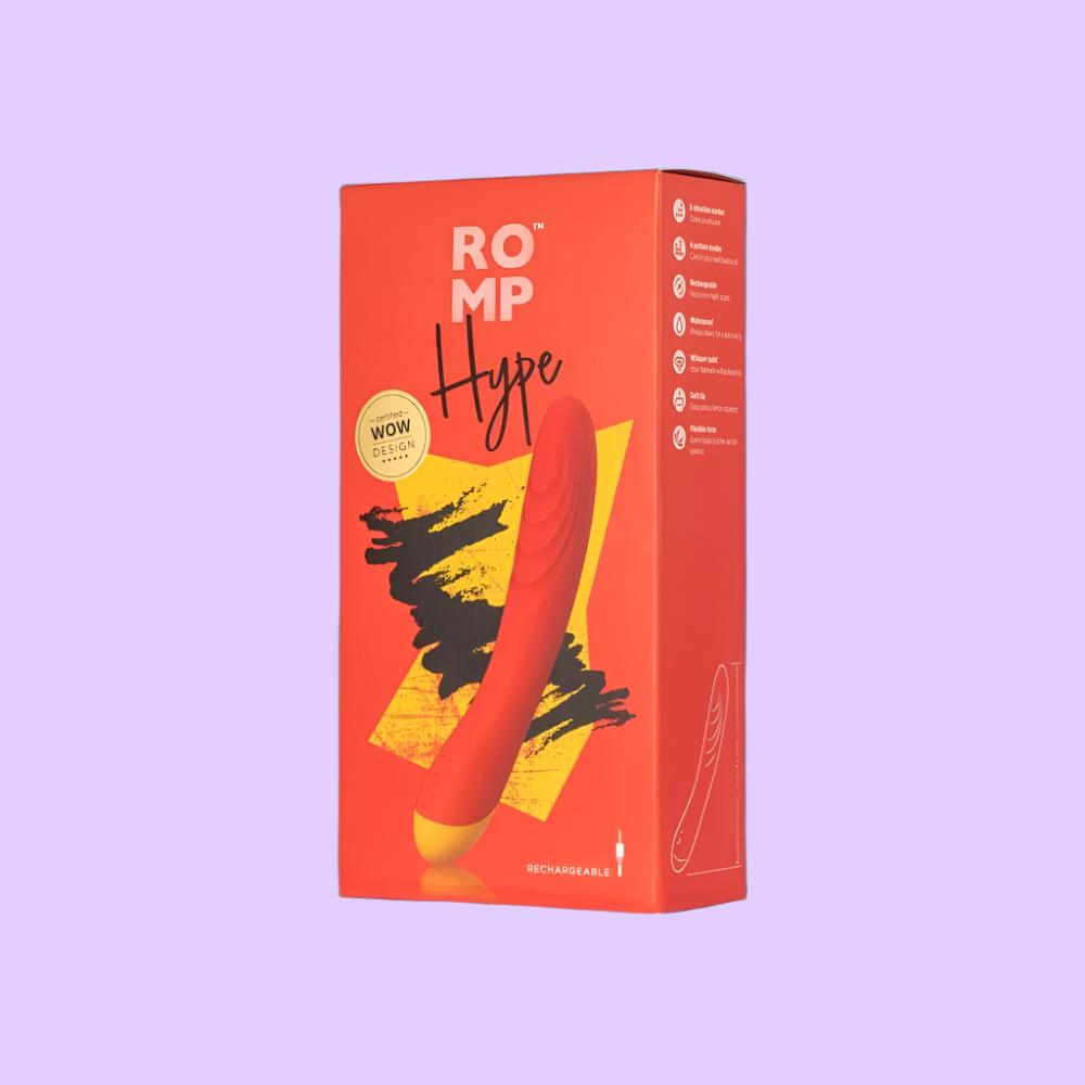 Hype ROMP Δονητής σε κόκκινο χρώμα σε συσκευασία