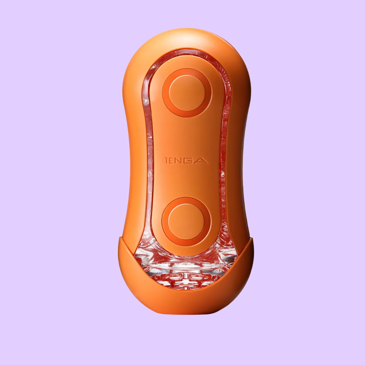 TENGA FLIP ORB Sunset Orange επαναχρησιμοποιήσιμο masturbator σε πορτοκαλί χρώμα, μπροστινή όψη