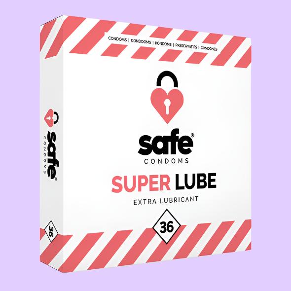 SAFE Condoms with Extra Lubricant Superlube 36 pcs. EthosPassion SAFE Condoms with Extra Lubricant Superlube 36 pcs. EthosPassion