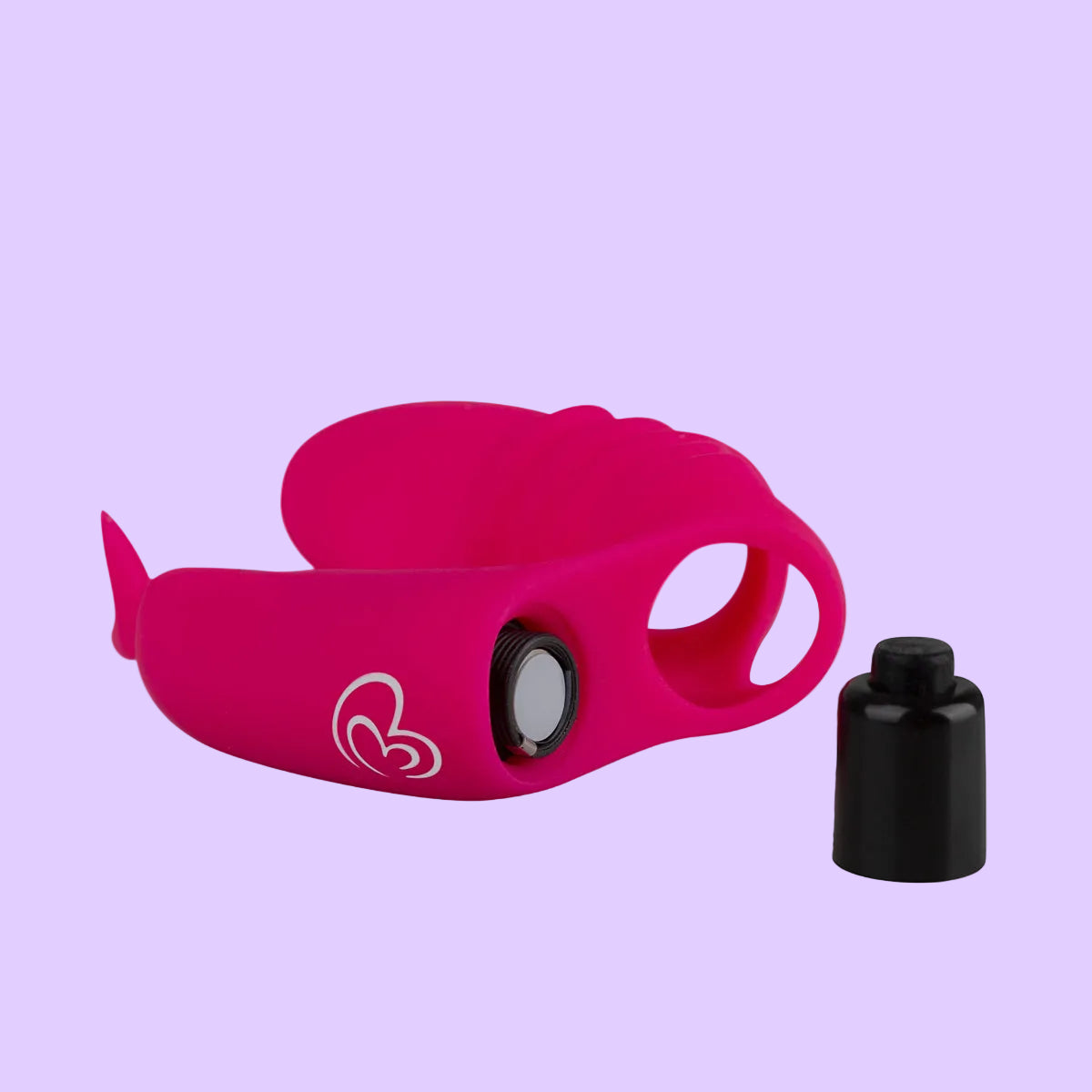 Easytoys Finger Vibrator δονητής δακτύλου από ροζ σιλικόνη, μπροστινή όψη
