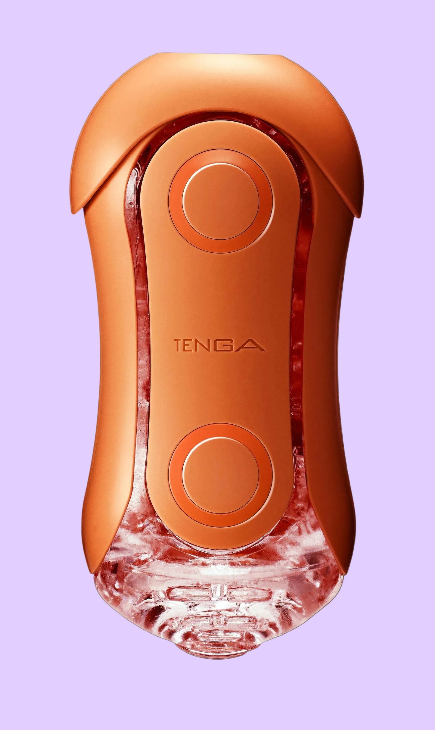 TENGA FLIP ORB Sunset Orange επαναχρησιμοποιήσιμο masturbator σε πορτοκαλί χρώμα, μπροστινή όψη