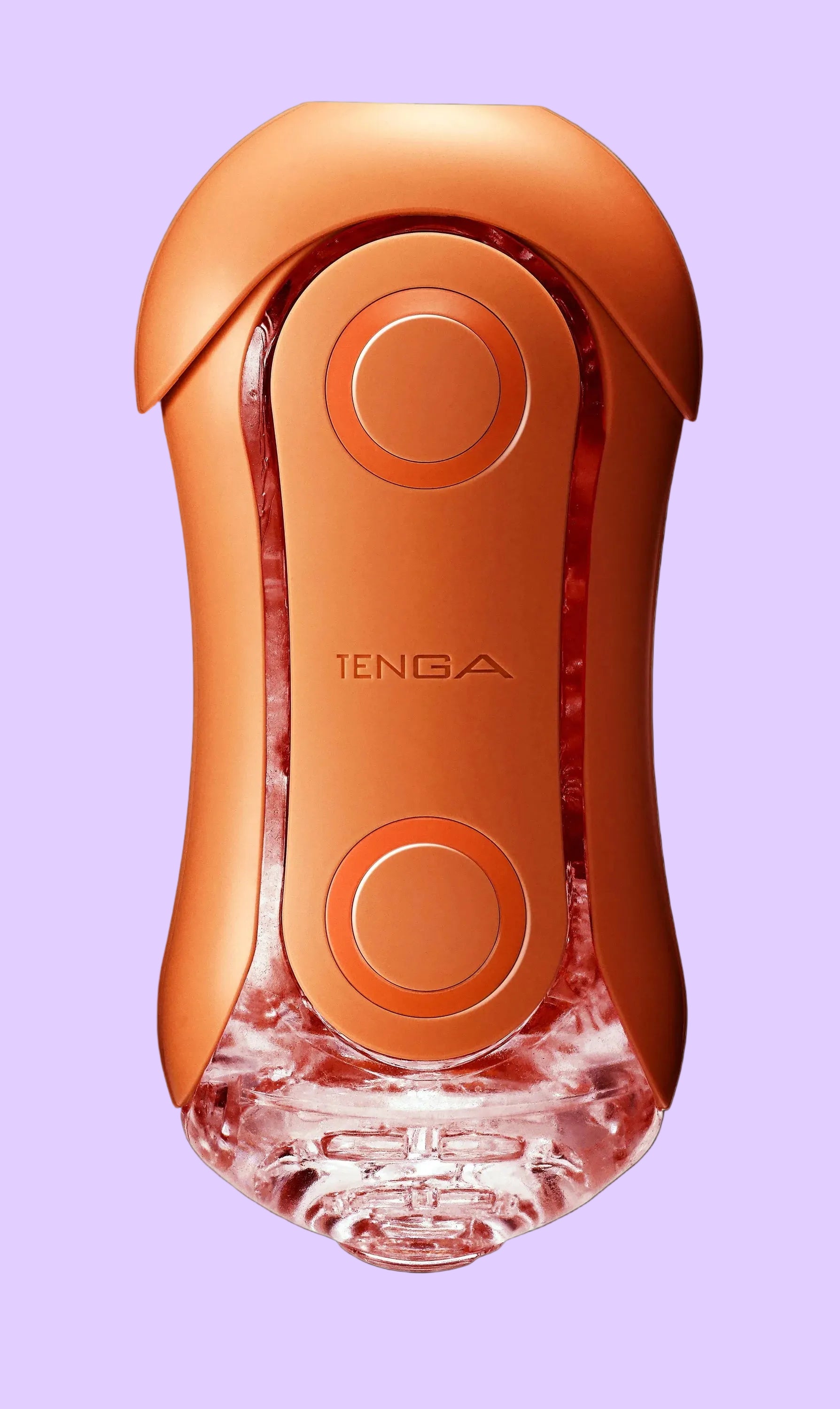 TENGA FLIP ORB Sunset Orange επαναχρησιμοποιήσιμο masturbator σε πορτοκαλί χρώμα, μπροστινή όψη