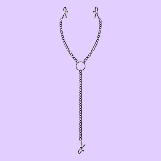 Bedroom Fantasies Nipple & Clitoral Clamps - Black