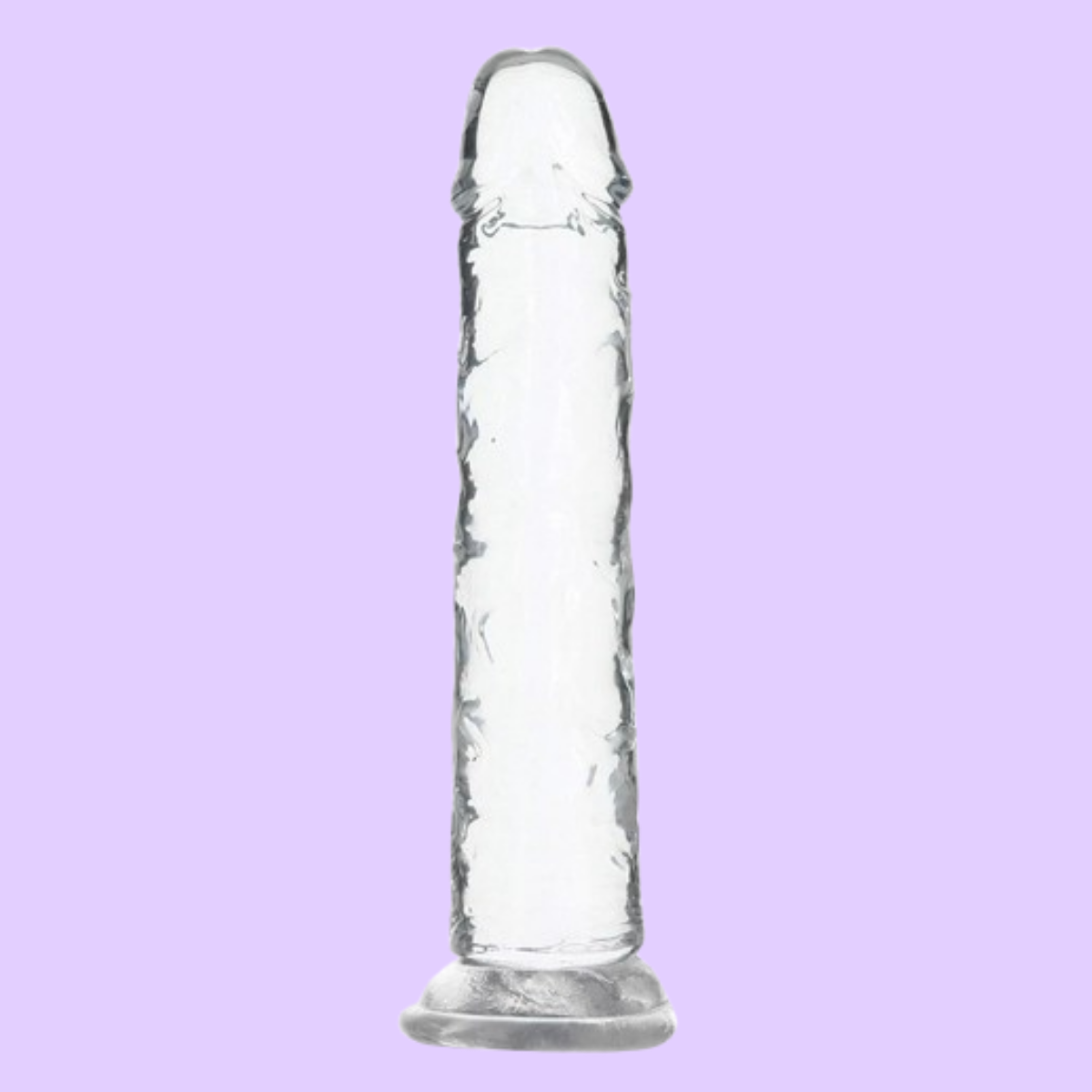 Addiction Crystal Διάφανο Dildo με Βεντούζα