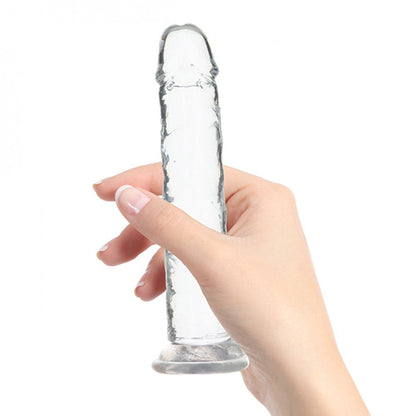 Addiction Crystal διάφανο dildo με βεντούζα βάσης, μπροστινή όψη