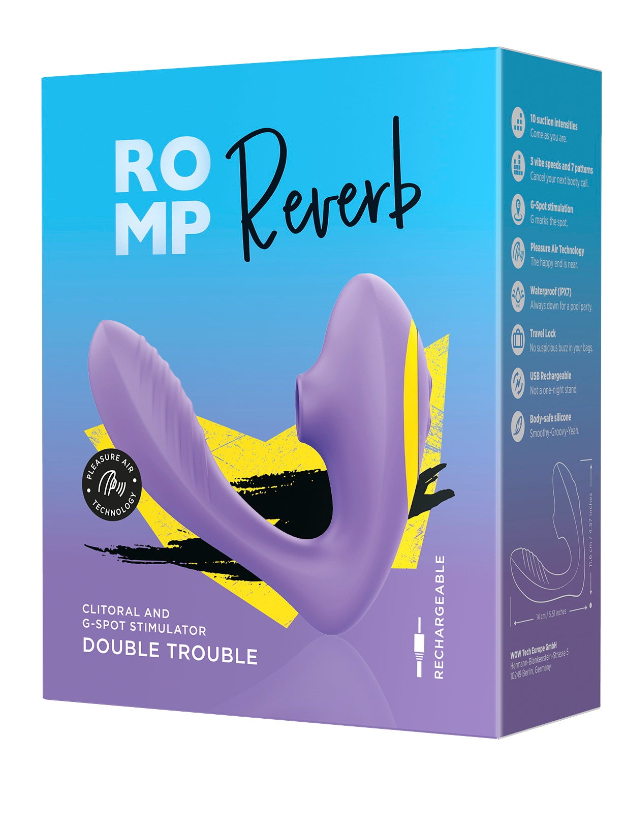 ROMP Reverb Δονητής Διπλής Διέγερσης με Pleasure Air