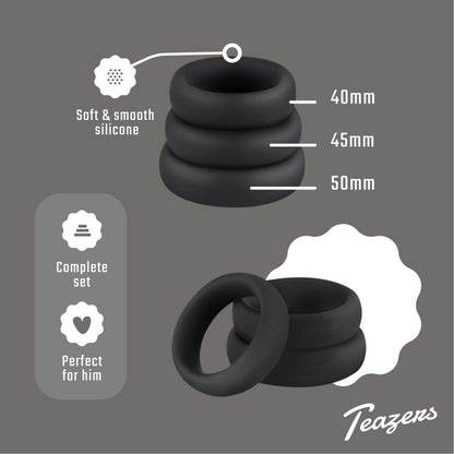 Teazers Silicone Cockring Set