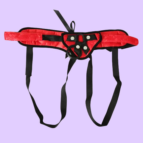 Sportsheets Red Κόκκινο Strap-On με Δαντέλα
